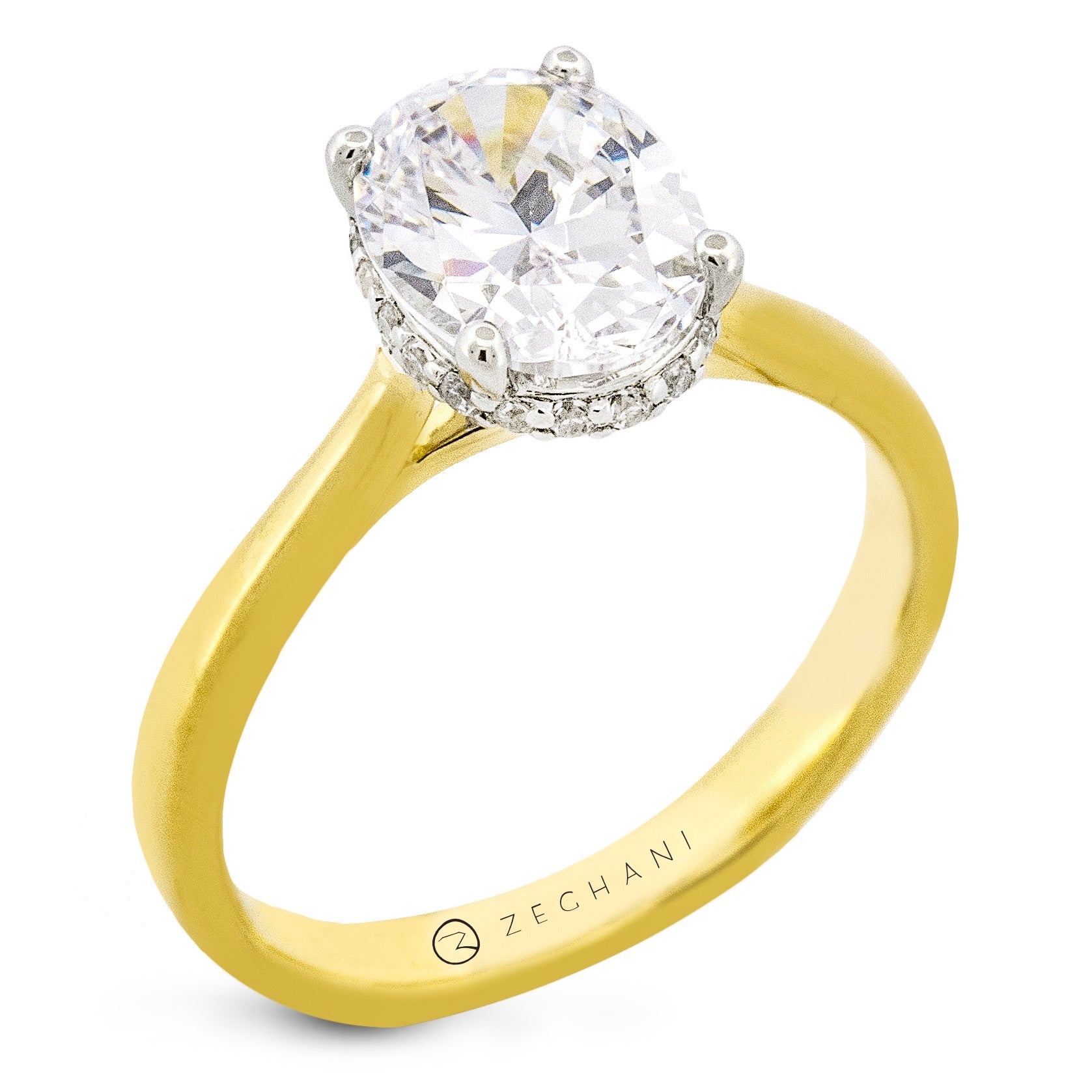 Engagement Ring in 14k Gold with Diamonds ZR2494