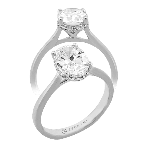 Engagement Ring in 14k Gold with Diamonds ZR2494