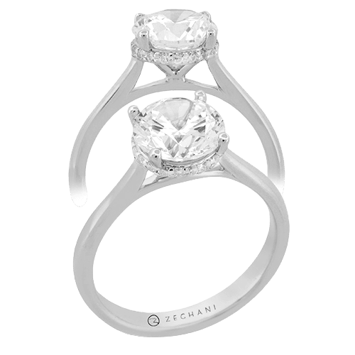 Engagement Ring in 14k Gold with Diamonds ZR2494