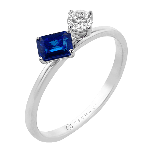 Color Ring in 14k Gold with Diamonds ZR2514