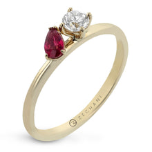 Color Ring in 14k Gold with Diamonds ZR2515