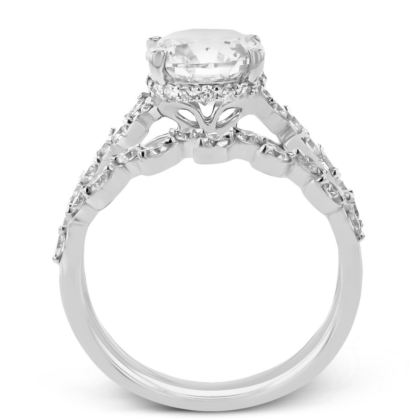 Wedding Set in 14k Gold with Diamonds ZR2564