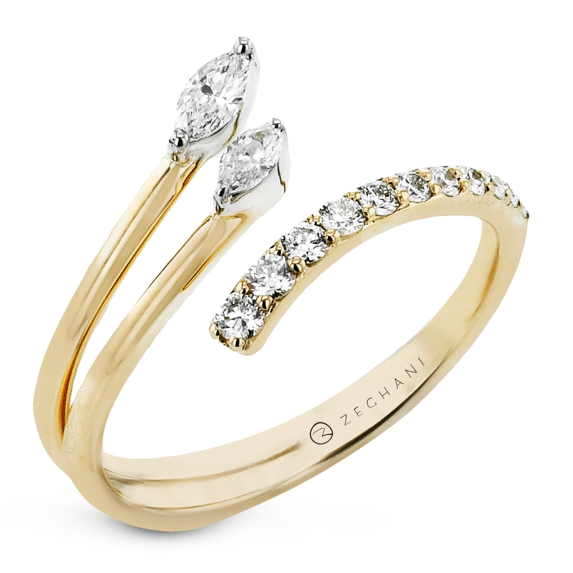 Fashion Ring in 14k Gold with Diamonds ZR2607