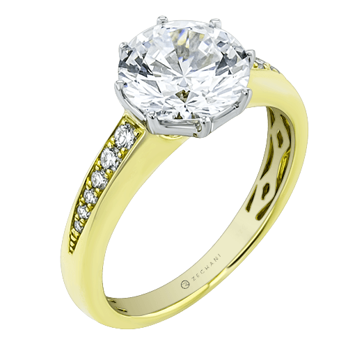 Engagement Ring in 14k Gold with Diamonds ZR2619