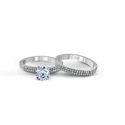 Wedding Set in 14k Gold with Diamonds ZR263
