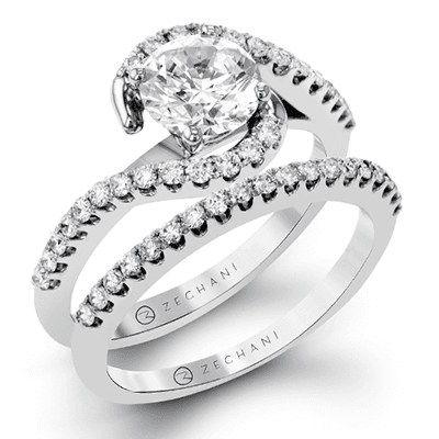 Wedding Set in 14k Gold with Diamonds ZR407