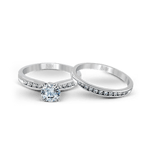 Wedding Set in 14k Gold with Diamonds ZR415