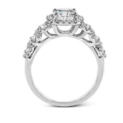Engagement Ring in 14k Gold with Diamonds ZR494