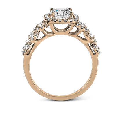 Engagement Ring in 14k Gold with Diamonds ZR494