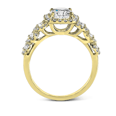 Engagement Ring in 14k Gold with Diamonds ZR494