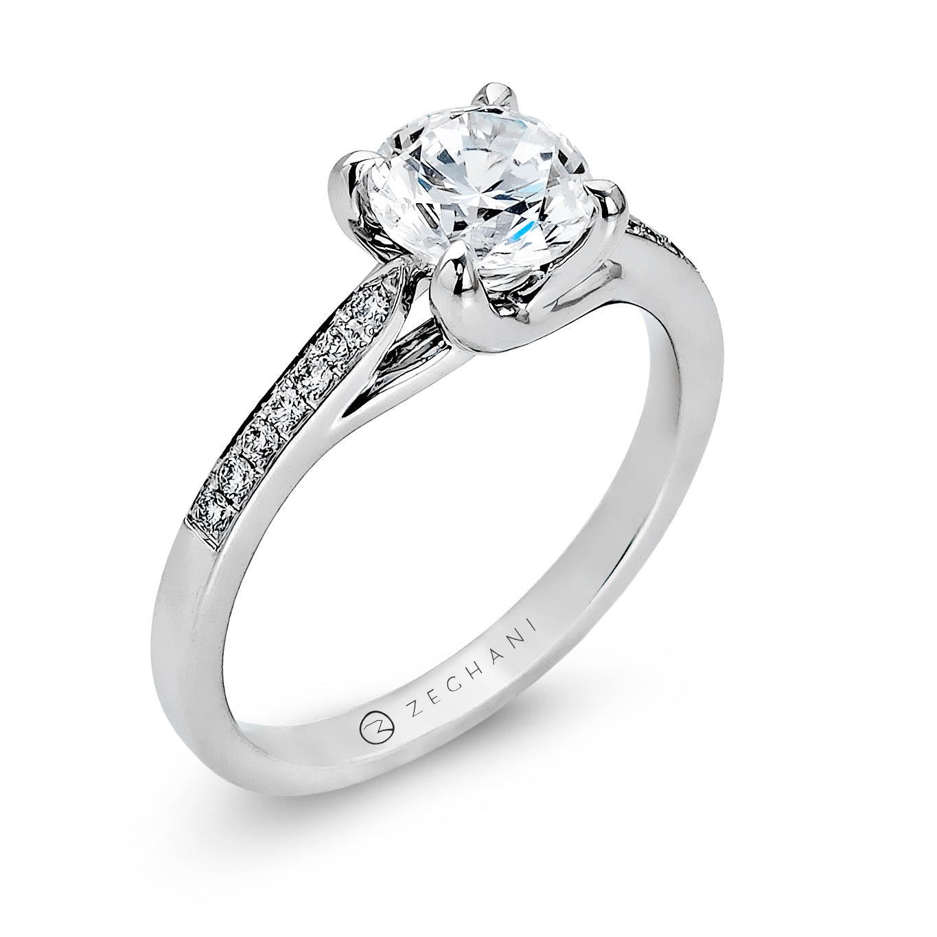 Engagement Ring in 14k Gold with Diamonds ZR561