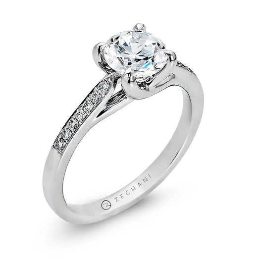 Engagement Ring in 14k Gold with Diamonds ZR561