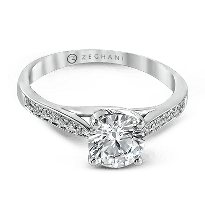 Engagement Ring in 14k Gold with Diamonds ZR561