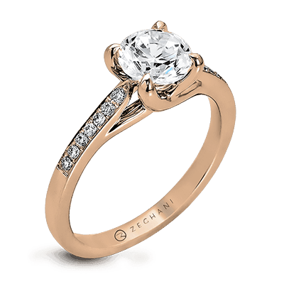 Engagement Ring in 14k Gold with Diamonds ZR561