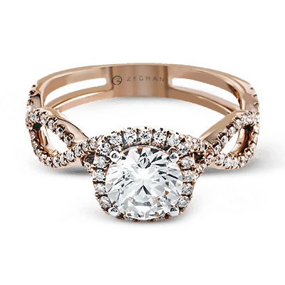 Engagement Ring in 14k Gold with Diamonds ZR629