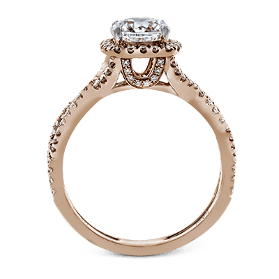 Engagement Ring in 14k Gold with Diamonds ZR629