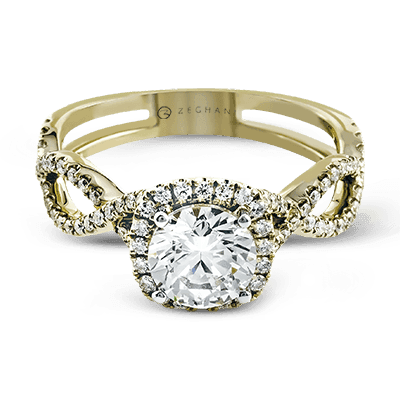 Engagement Ring in 14k Gold with Diamonds ZR629