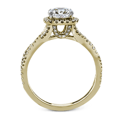 Engagement Ring in 14k Gold with Diamonds ZR629