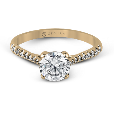 Engagement Ring in 14k Gold with Diamonds ZR752