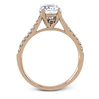 Engagement Ring in 14k Gold with Diamonds ZR752