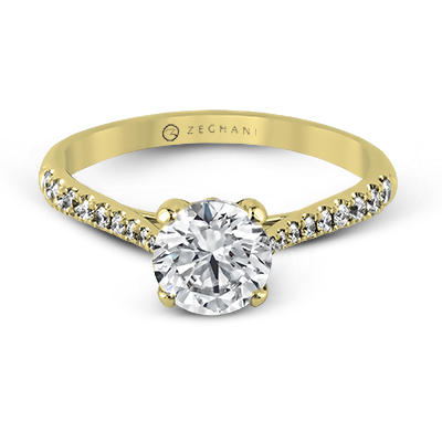 Engagement Ring in 14k Gold with Diamonds ZR752