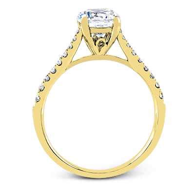 Engagement Ring in 14k Gold with Diamonds ZR752
