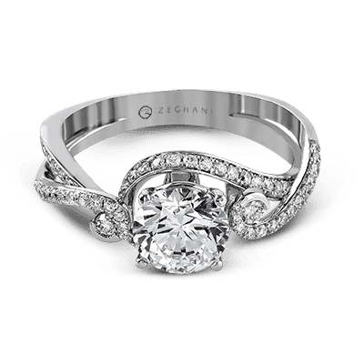 Engagement Ring in 14k Gold with Diamonds ZR880