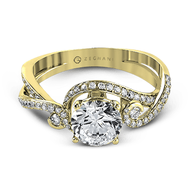 Engagement Ring in 14k Gold with Diamonds ZR880