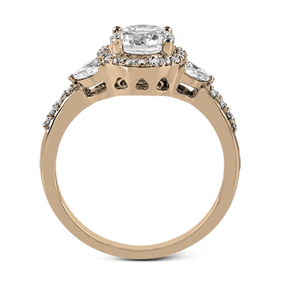 Engagement Ring in 14k Gold with Diamonds ZR909