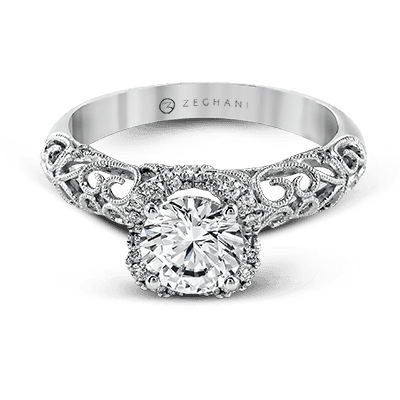 Engagement Ring in 14k Gold with Diamonds ZR914
