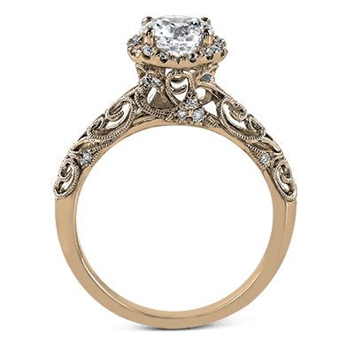 Engagement Ring in 14k Gold with Diamonds ZR914