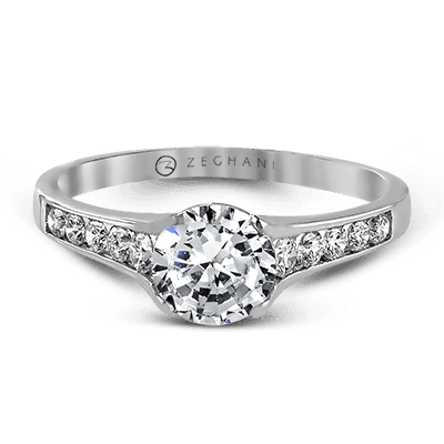 Engagement Ring in 14k Gold with Diamonds ZR969
