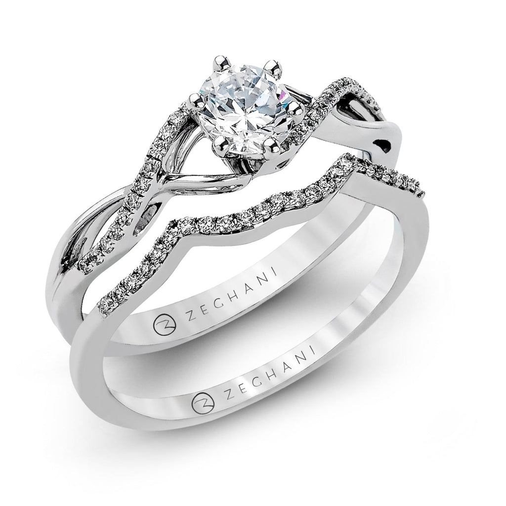 Wedding Set in 14k Gold with Diamonds ZR981