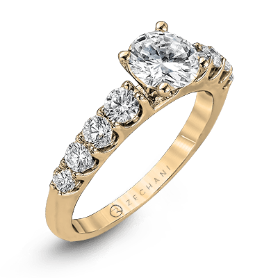 Engagement Ring in 14k Gold with Diamonds ZR984