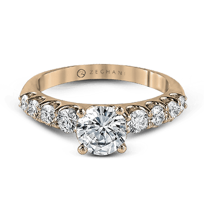 Engagement Ring in 14k Gold with Diamonds ZR984