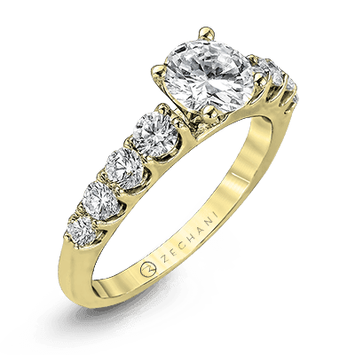 Engagement Ring in 14k Gold with Diamonds ZR984