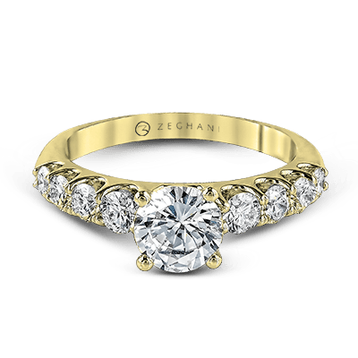 Engagement Ring in 14k Gold with Diamonds ZR984