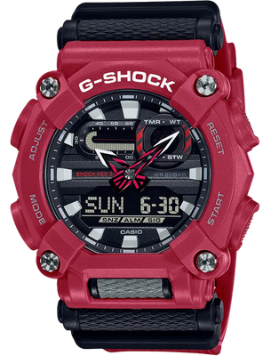 Casio G-Shock GA900-4A Heavy Duty Ana-Digital Red