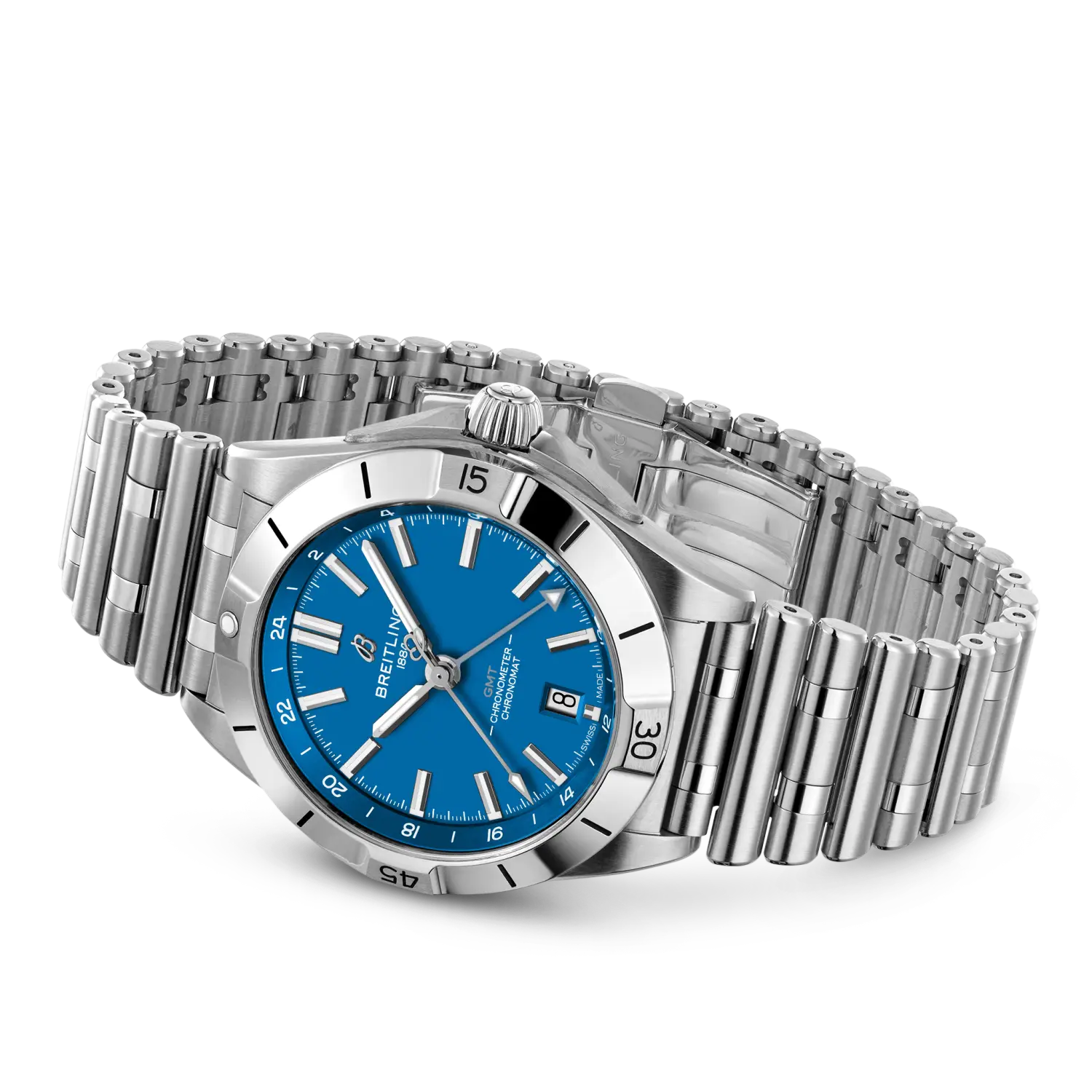 Breitling Chronomat Automatic GMT 40 NFL Detroit Lions Edition A32398B31C1A1
