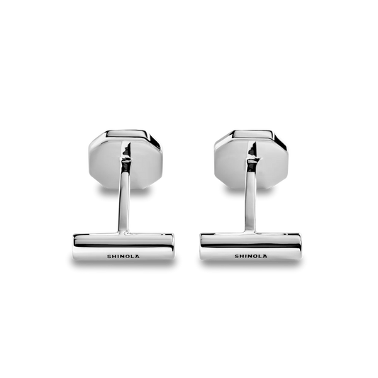 Octagonal Onyx Inlay Cufflinks S1820314380-1-StrlngSil-OS-THA