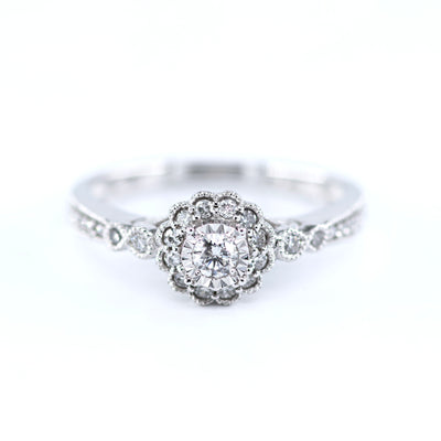 Vintage Round Diamond Engagement Ring 4690046