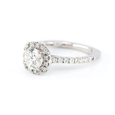 Cushion Halo Diamond Engagement Ring 4690071