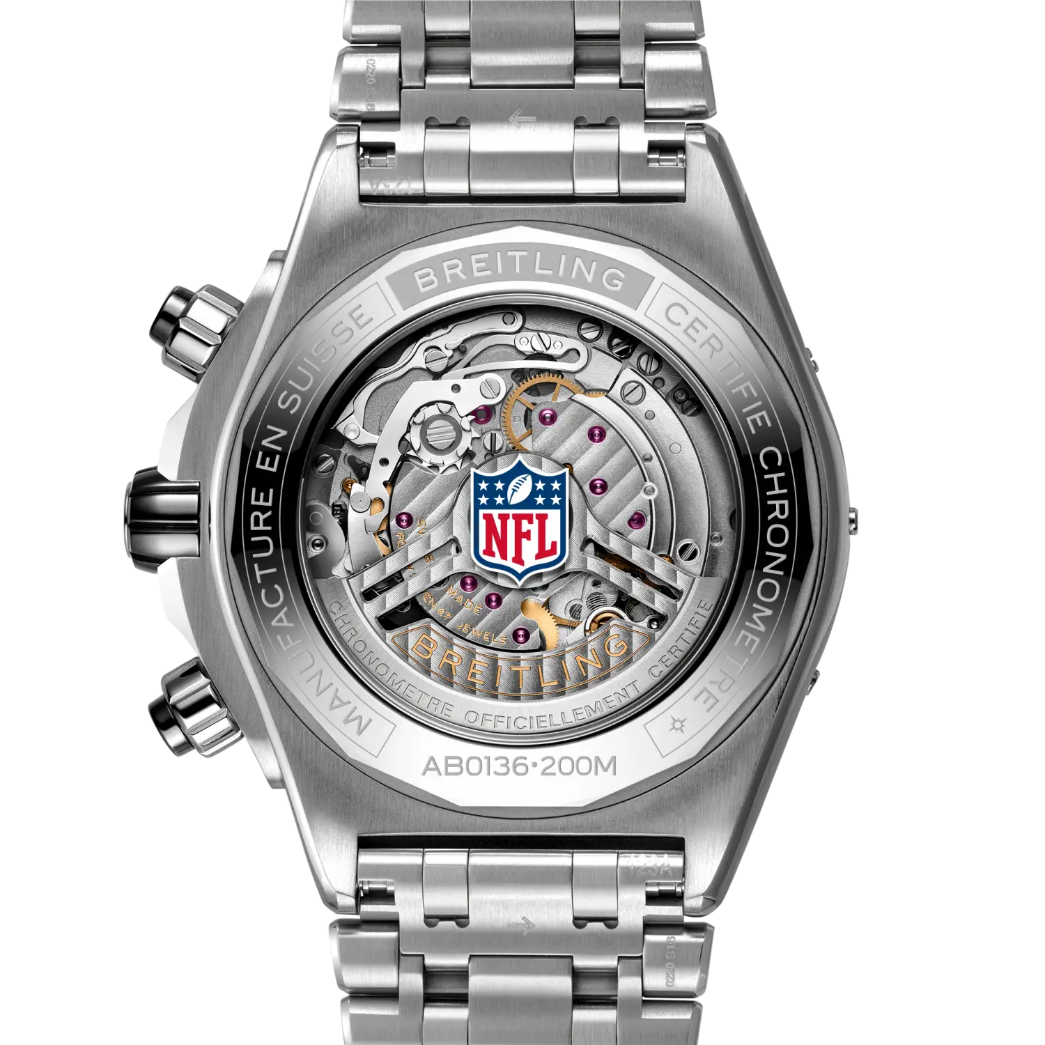 Breitling Super Chronomat B01 Chronograph 44 NFL Detroit Lions Edition AB01361C1C2A1