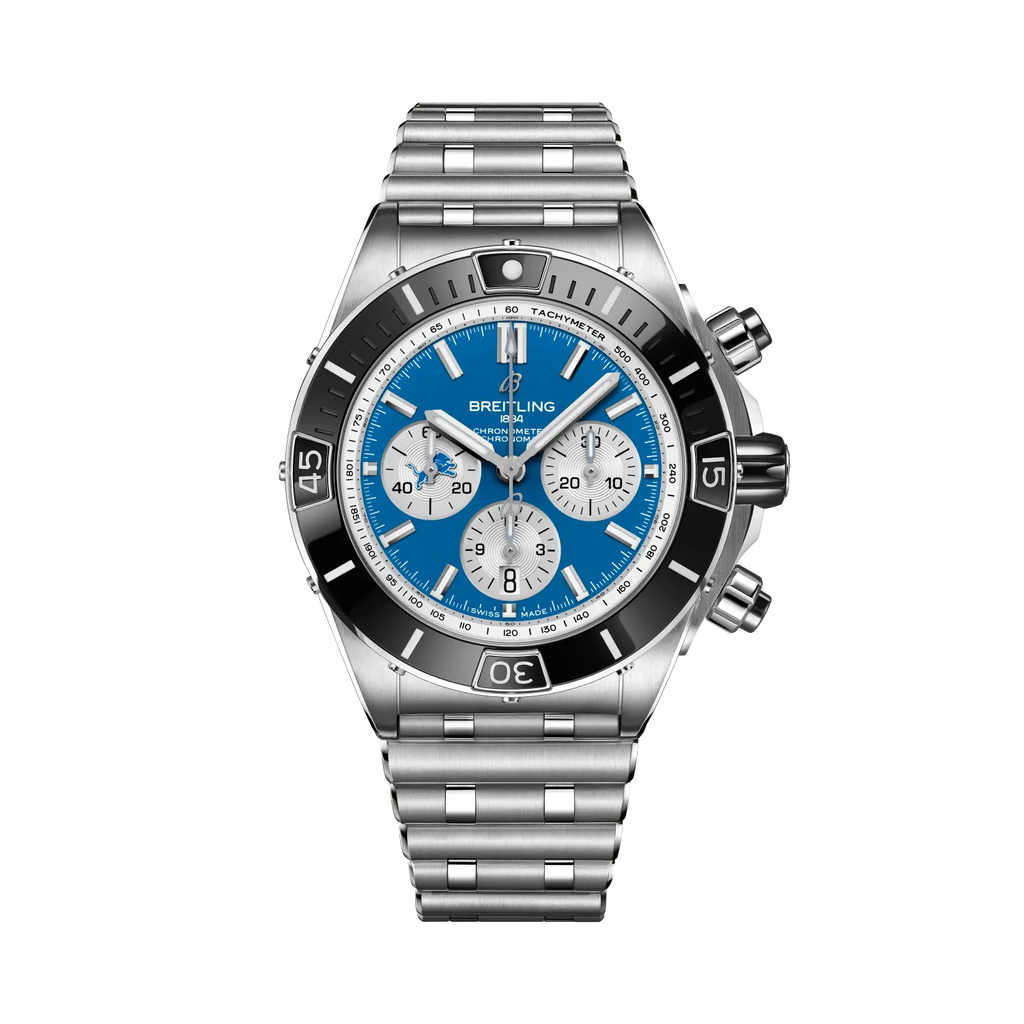 Breitling Super Chronomat B01 Chronograph 44 NFL Detroit Lions Edition AB01361C1C2A1