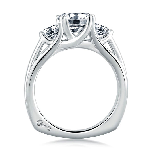 A.Jaffe Engagement Rings Three Stone Signature Trellis Engagement Ring MES225/160