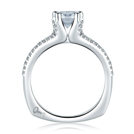 A.Jaffe Engagement Rings Classic Pave Split Shank Engagement Ring MES178/128