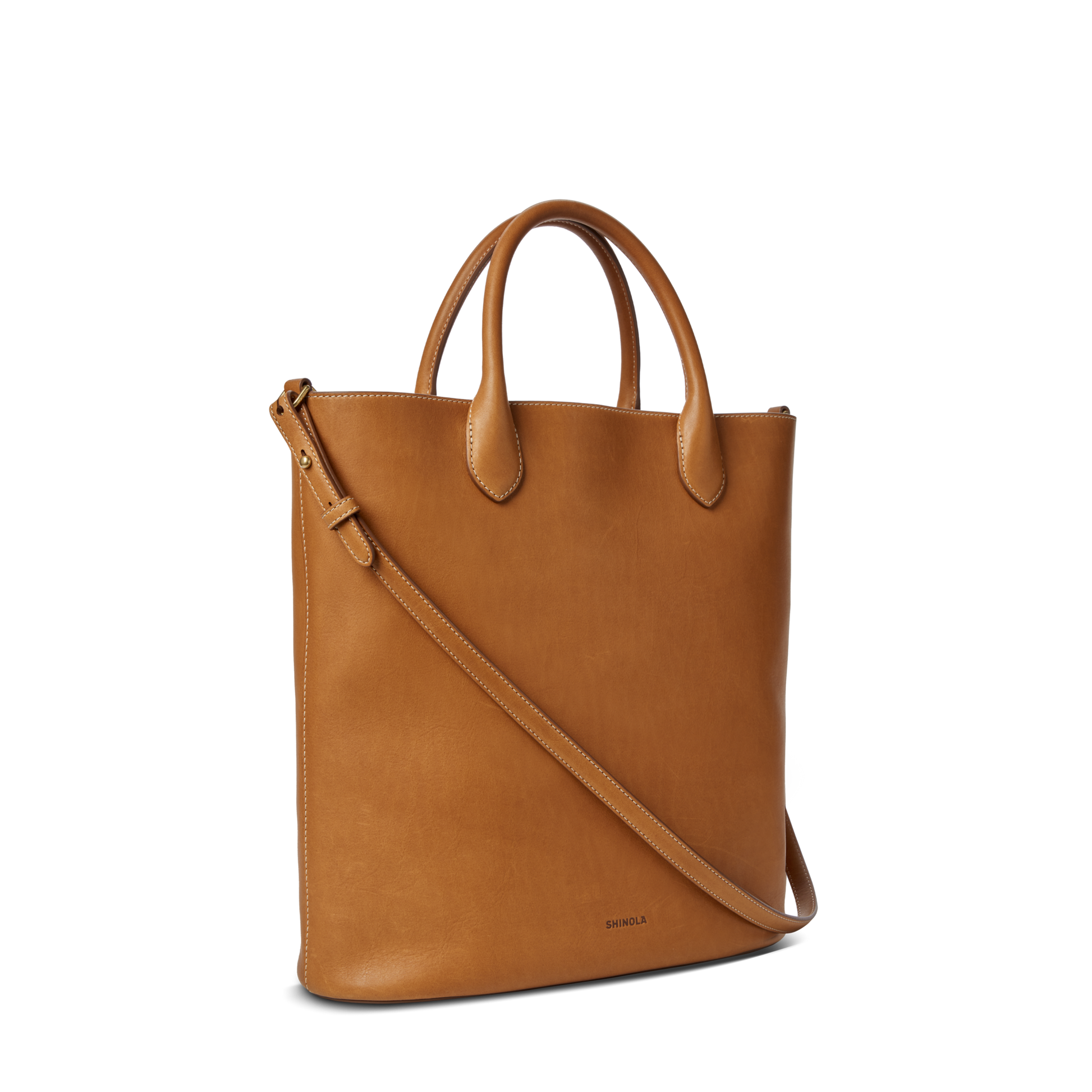 Shinola Leather 12 Hour Tote Bag S0320301992-1-Tan-OS-VNM