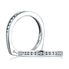 A.Jaffe Wedding Bands Sparkling Channel Set Signature Band MRS233/27