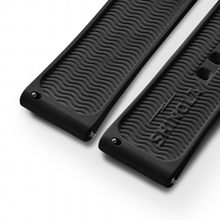 24mm Black Rubber Watch Strap  S1120205679-1-Blk-24\22-CHN