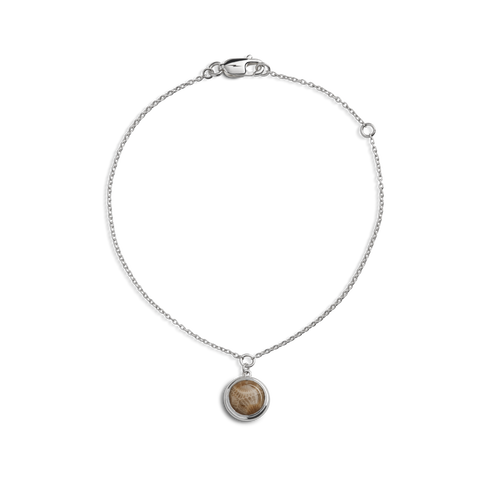 Shinola Jewelry Heirloom Petoskey Charm Bracelet S1820304579-1-StrlngSil-OS-THA
